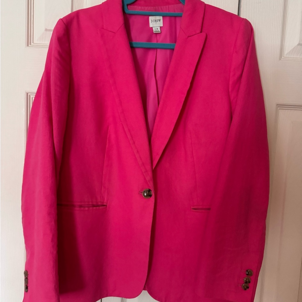 J. Crew Pink Blazer Tailored Suit Jacket